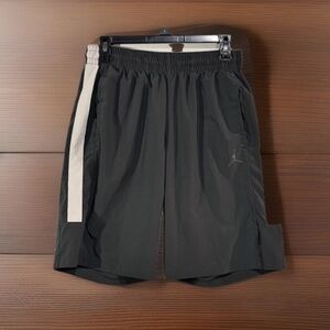 Jordan Men's Geay and White Athletic Shorts Size L